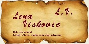 Lena Višković vizit kartica